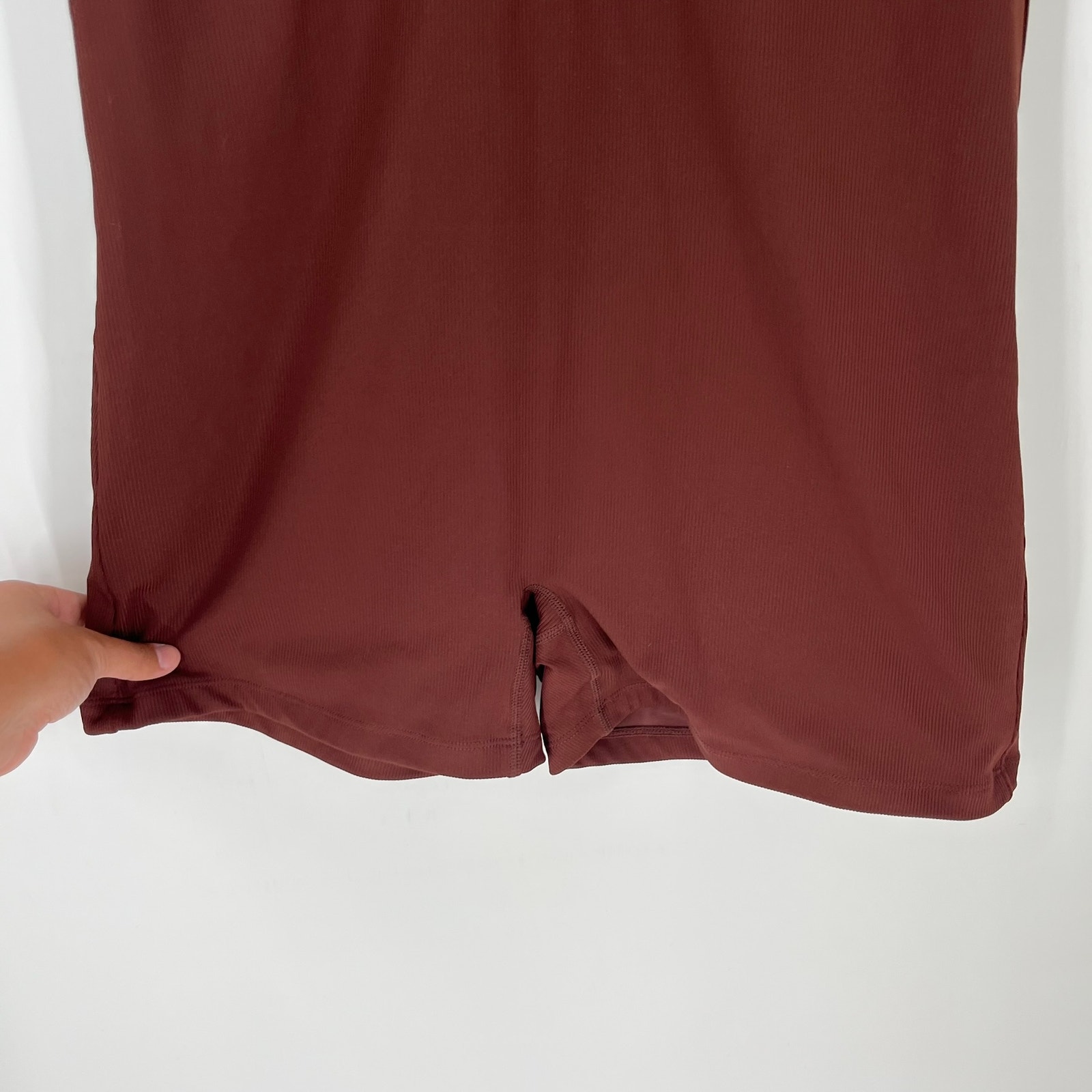 Abysse Joyce Zip Front Swimsuit Romper Brown Xxl — image 4 of 6